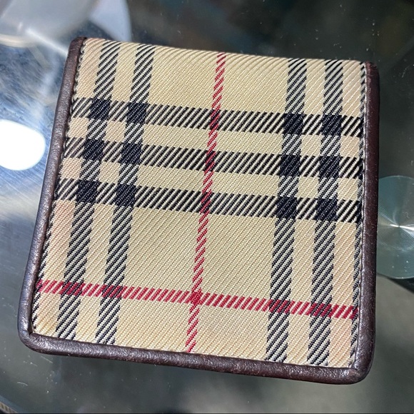 BURBERRY NOVA CHECK LEATHER classic print case WALLET 2385 - Picture 4 of 10